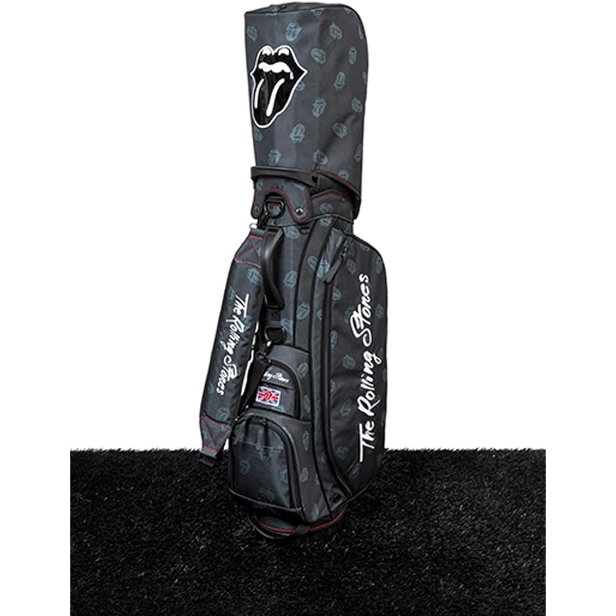 The Rolling Stones Official Tongue Patterned Stand Golf Bag Rolling Stones/Official/Stand/Allover pattern/Limited 9 inch/47 inch compatible