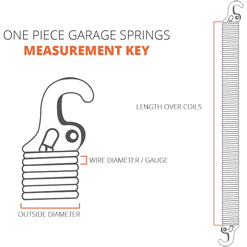 SL728 28 inch lock end garage door extension spring (0.176 inch #7 wires)