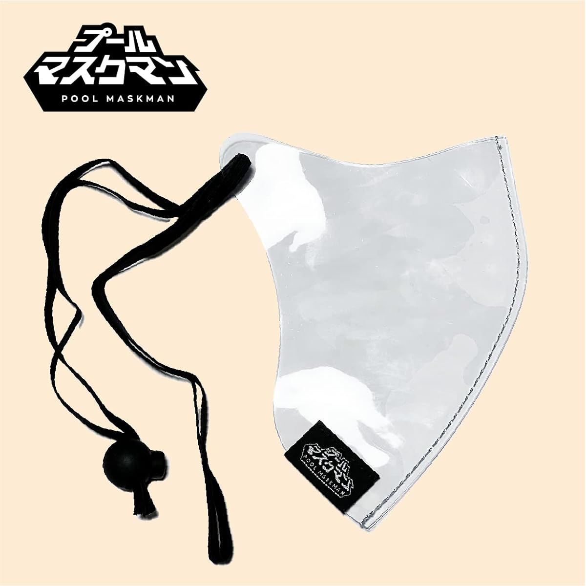 Sewing version that won't tear! Pool mask for swimming instructors POOLMASKMAN Pool mask