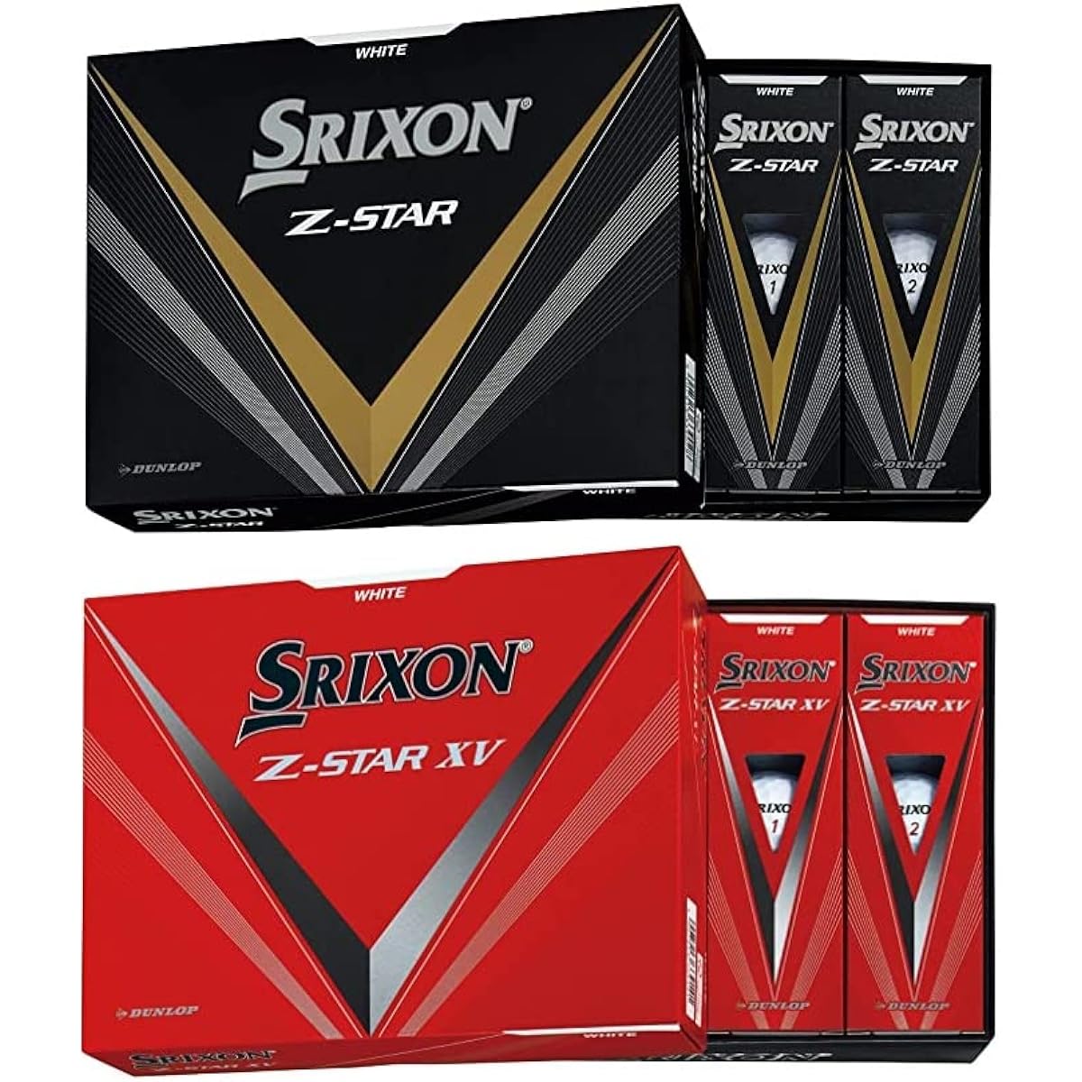 DUNLOP Golf Ball 2023 Model SRIXON Z-STAR + Z-SATR XV 2 dozen with bonus