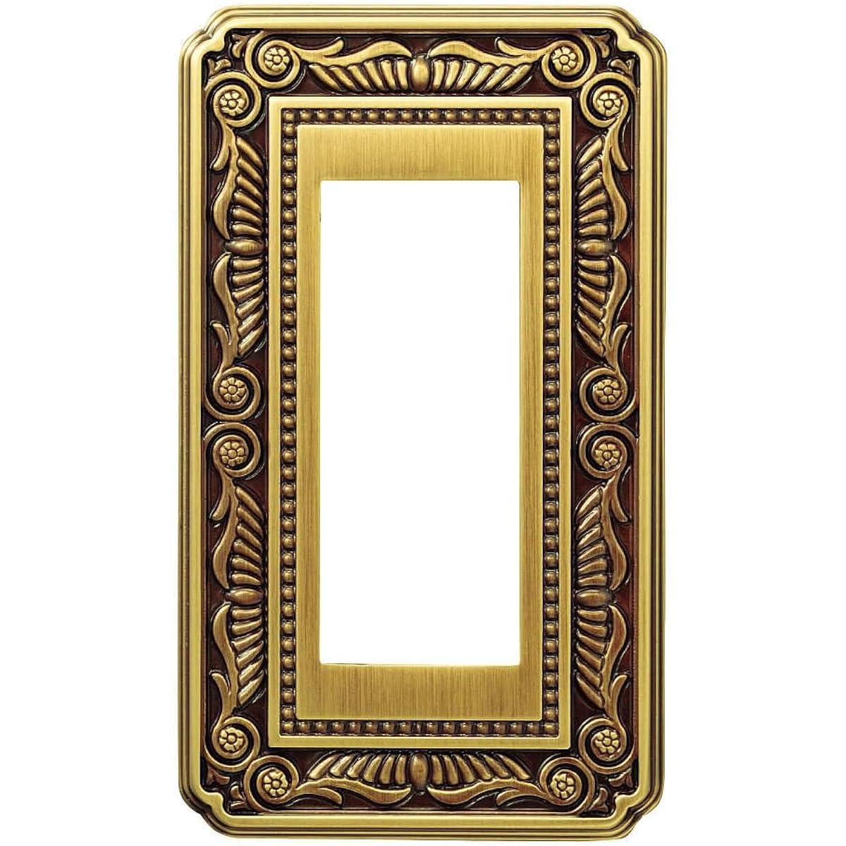 Sugatsune Industries Switch Outlet Plate (Florence) Bright Patina PXP-F-01361-PB