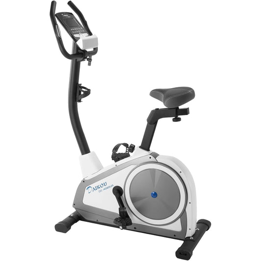 Daiko DK-4080UA Fitness Bike, Home Use, Upright Bike, Quiet, 16 Levels of Electric Load Adjustment, Automatic Load Change Program, Magnetic Type, White