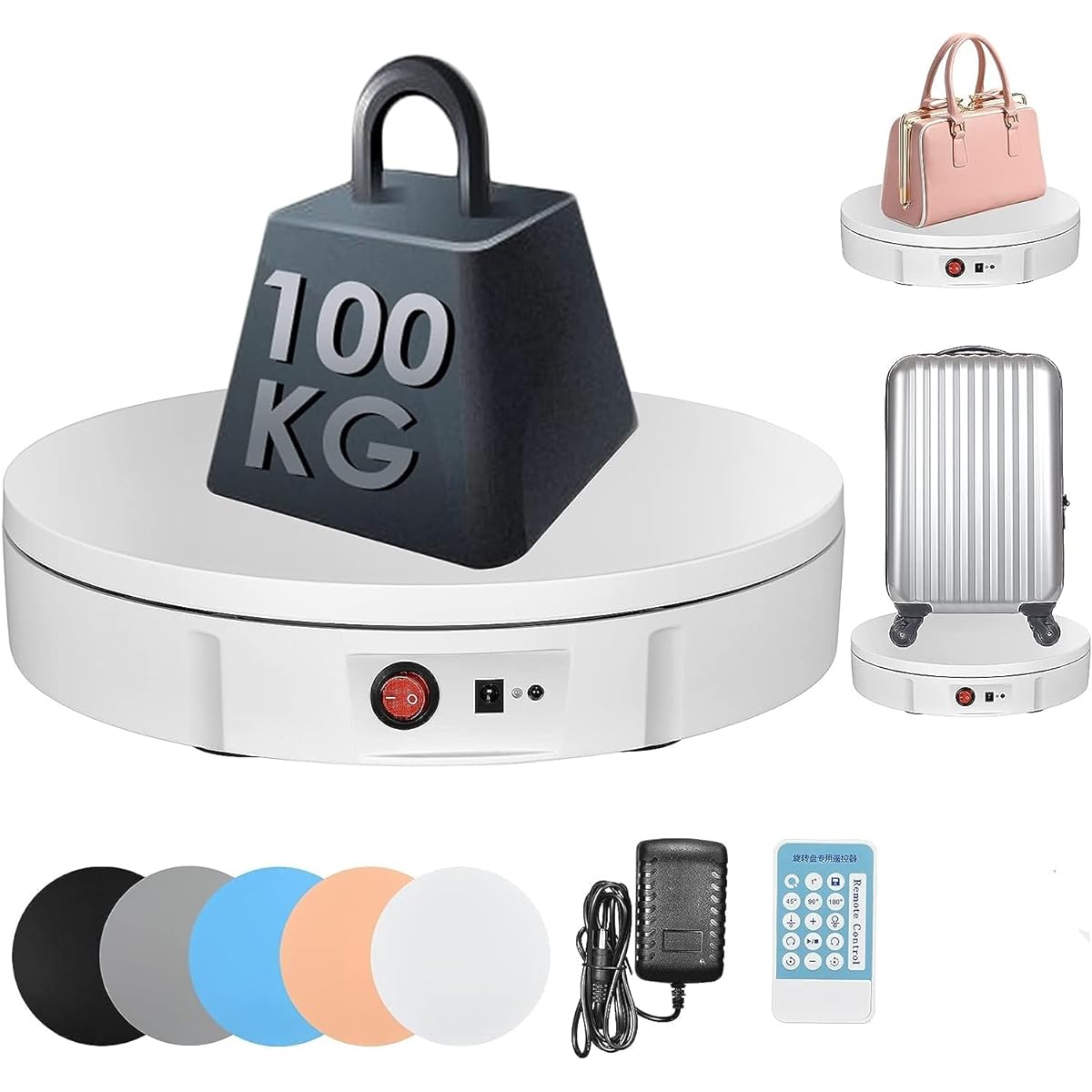 S SMAUTOP Electric Turntable Turntable Electric Turntable Electric Turntable 100-110V Voltage For Product Display, Clothes, Model Display, Exhibition