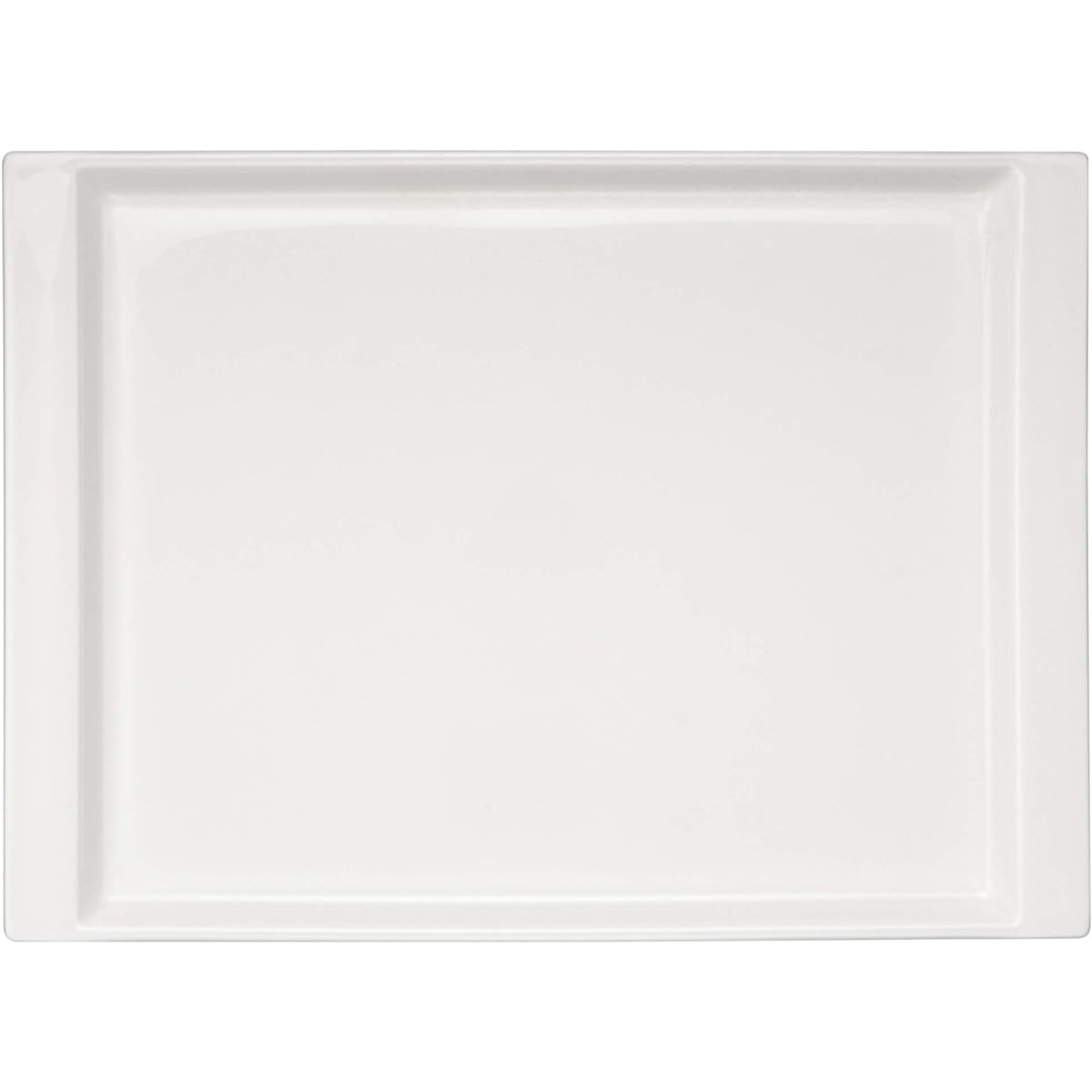 NARUMI Plate Pro Style 26cm White Simple Long Rectangular Plate Oblong Tray Microwave Warming Dishwasher Safe Made in Japan 8725-9749