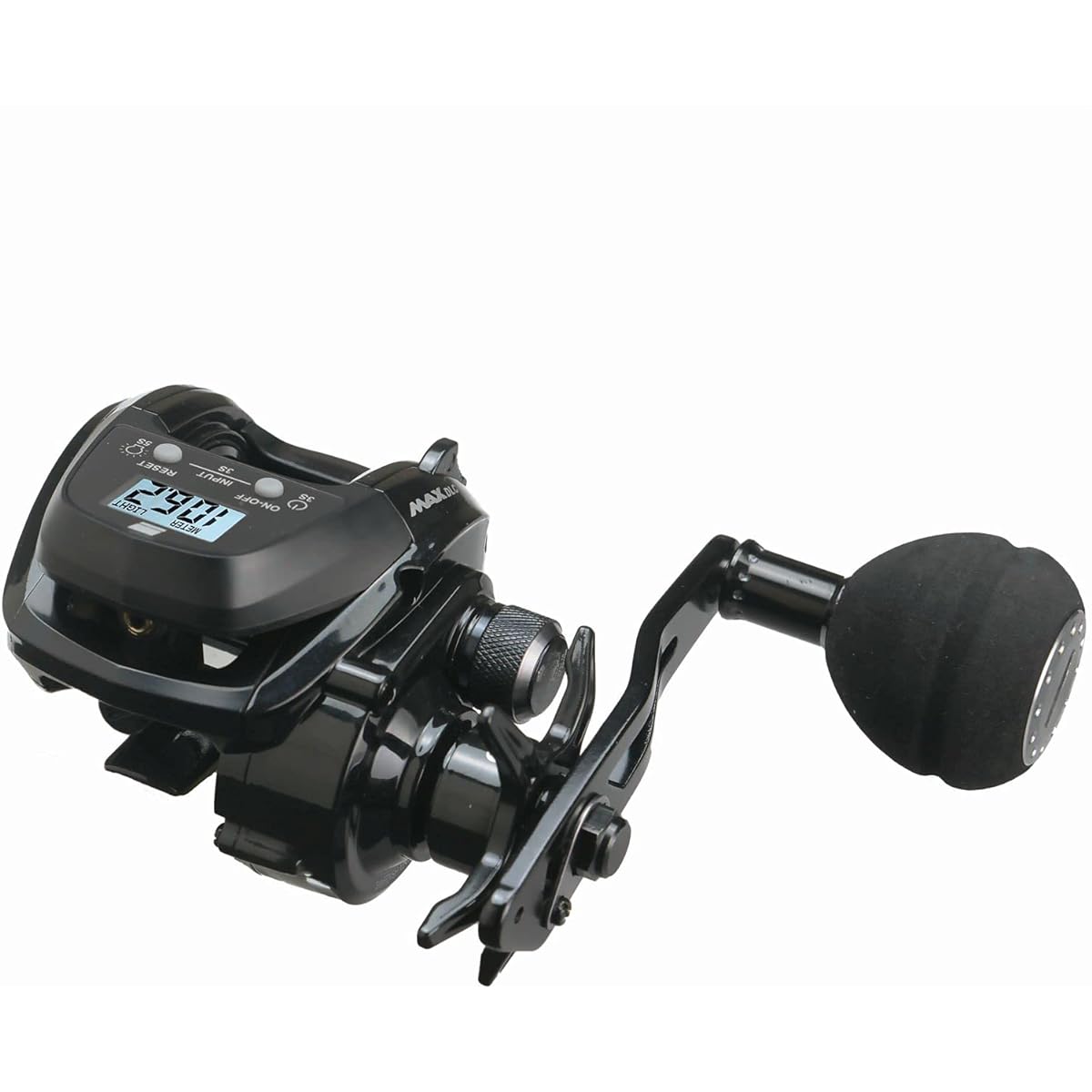 AbuGarcia MAX DLC MHP-L Large Screen Digital Line Counter Left Hand Middle Deep Groove High Gear Power Handle Model
