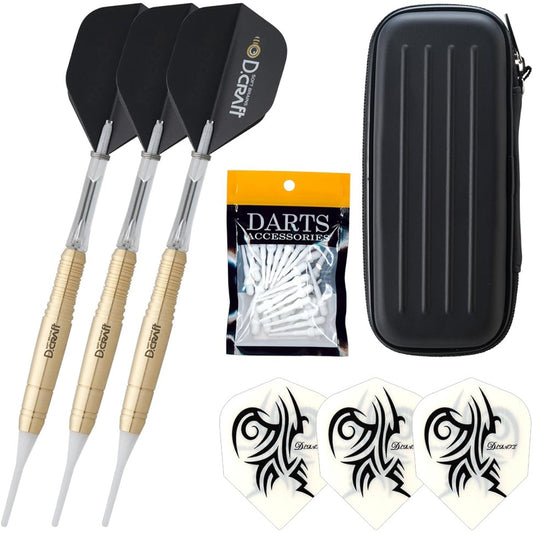 Dart Set Beginner My Darts D.craft Genuine Beginner Set Hyena Beginners Women's Darts Arrow Set Soft Barrel Tip Flight Dart Case
