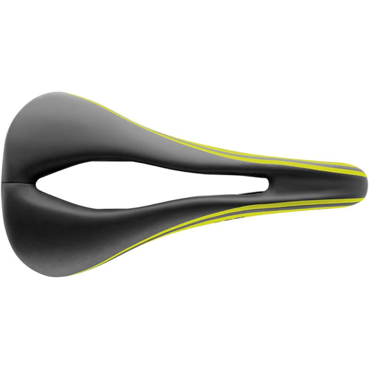 selle sanmarco Bicycle Road Bike Mountain MTB Saddle Concore Open Fit Dynamic Wide Black Yellow 270MW001Y 260x145mm