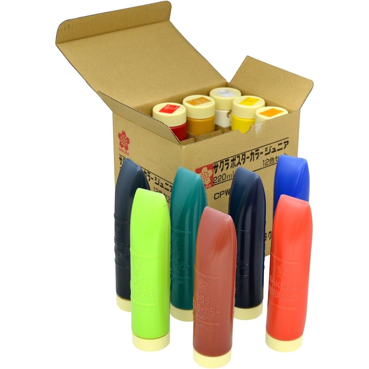 Sakura Crepas Paint Poster Color Junior 12 Color Set CPW12
