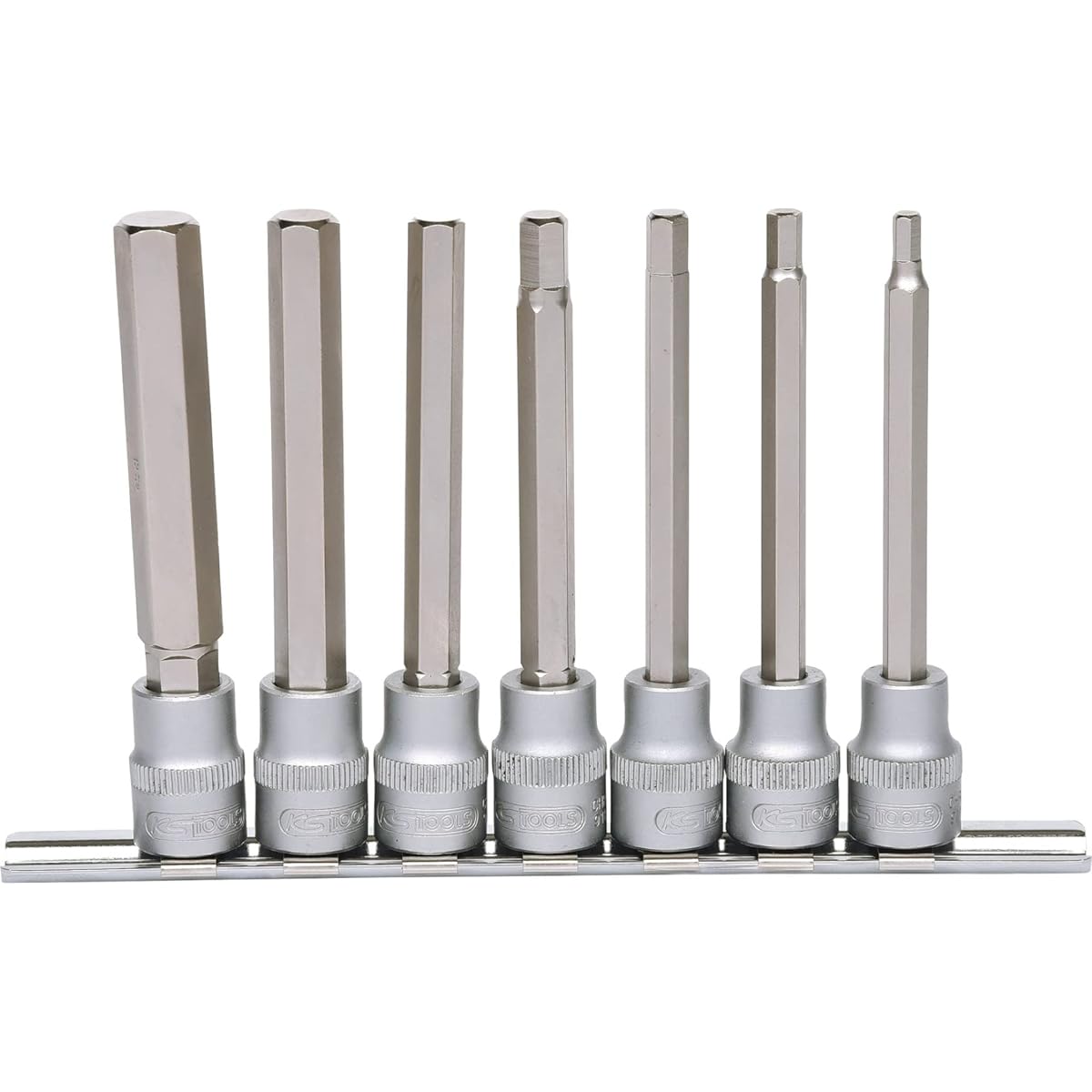 KS TOOLS 3/8" Bit socket set hexagon long 7 pcs 911.1560 [Parallel import goods]