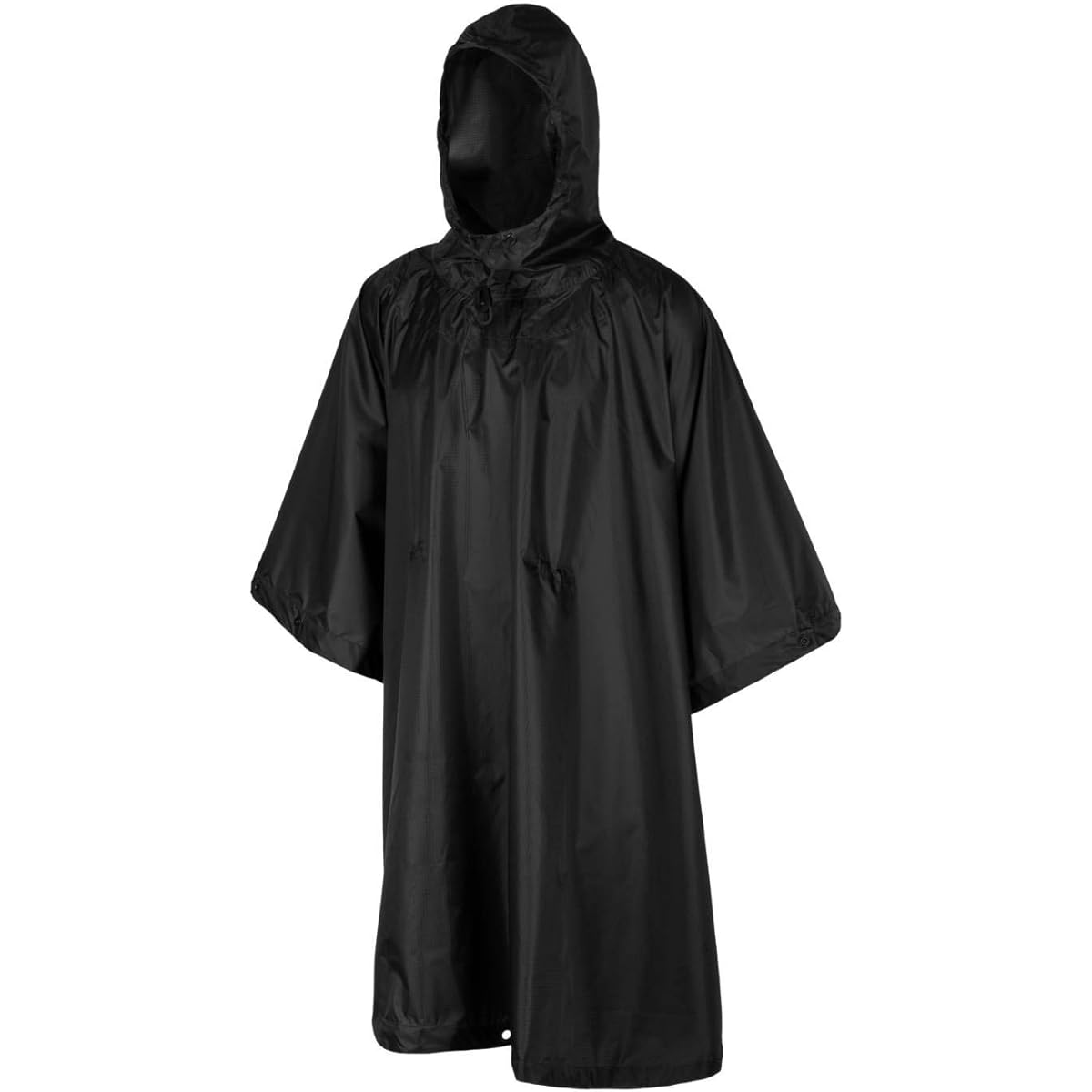 HELIKON-TEX PONCHO U.S. MODEL Poncho US Military Model Rain Poncho Raincoat Rain Wear Military Poncho Tactical Outdoor Camping Climbing Survival Fishing BLACK