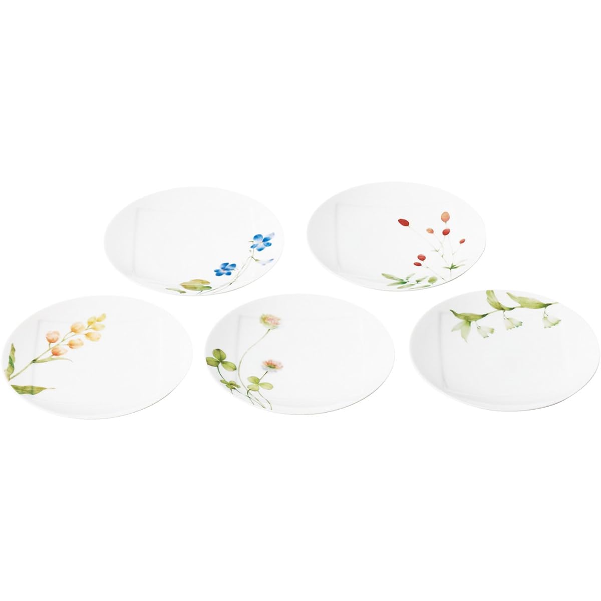 Noritake Plate (picture change set) 15.5cm Azuma no Michi Microwave safe Dishwasher safe 5 pieces Fine porcelain F9931A/1654-15