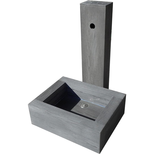 igarden iwood faucet unit black width 600mm x depth 480mm x height 850mm i10405406-bk