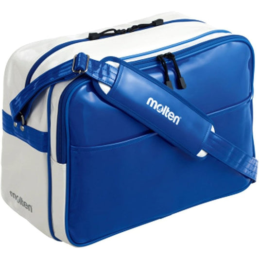 molten enamel bag KM0074-BW blue x white L