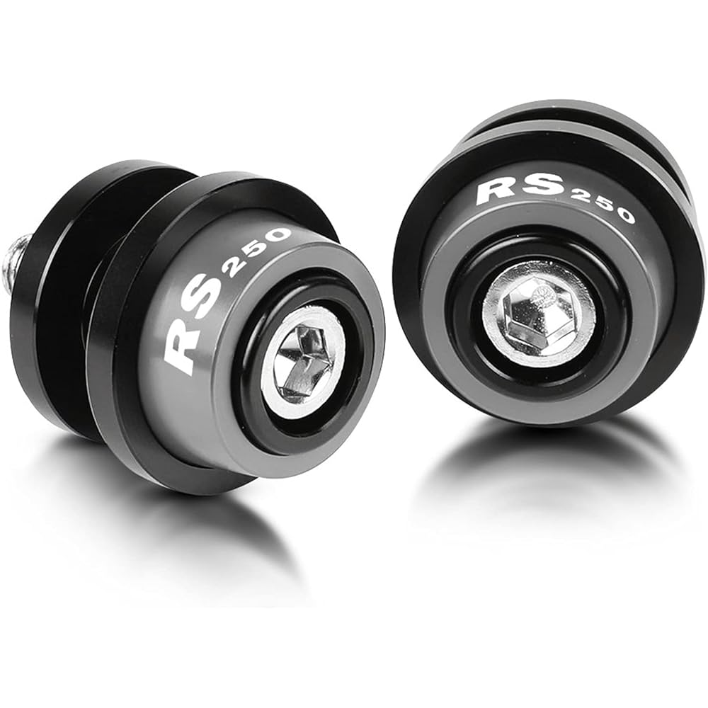 Stand Screw Slider Motorcycle CNC6MM Bracket Screw Swing Arm Slider Bobbin is very suitable for RS250 RS 50 125 250 1998-2003 2002 2001 2000 (Color: Gray)