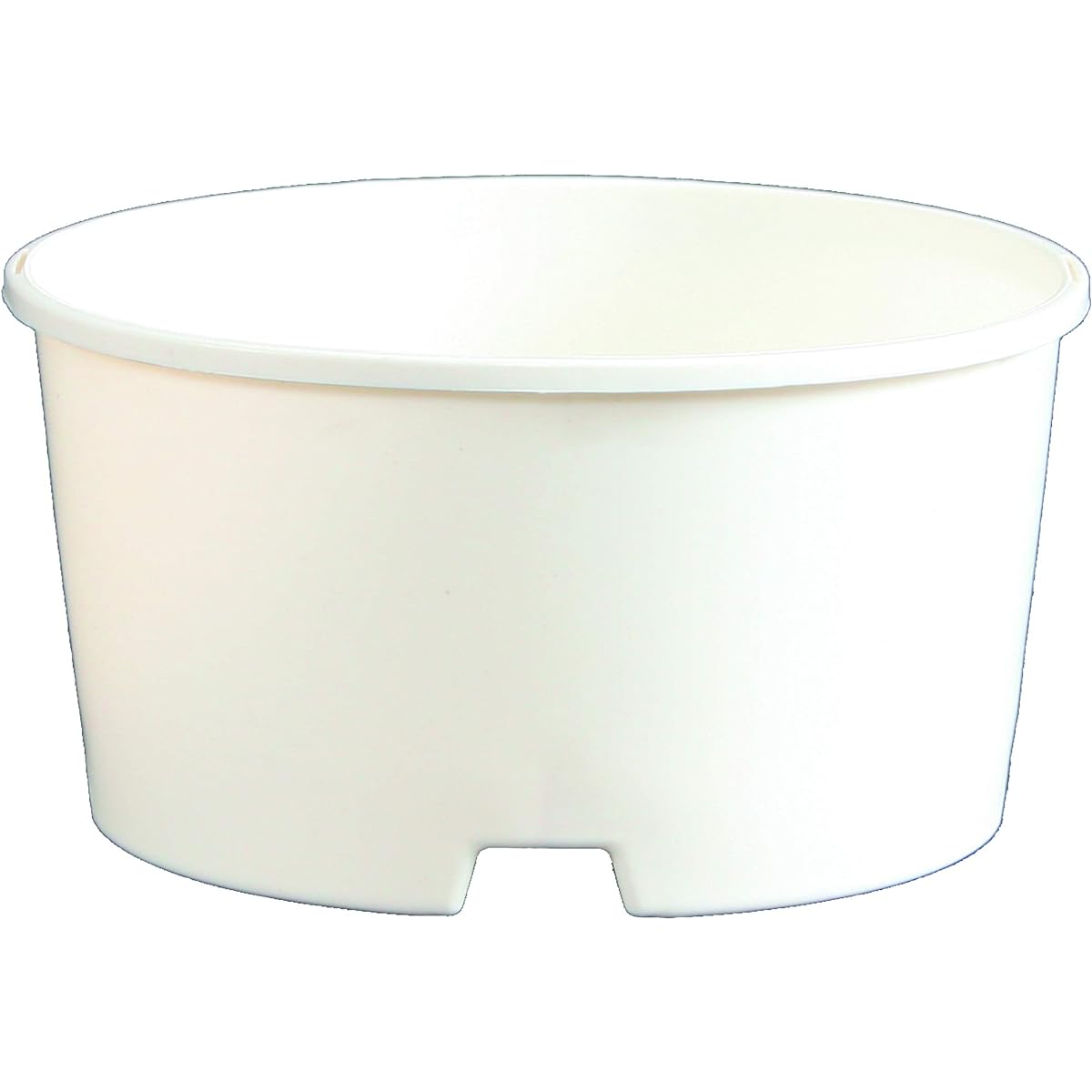 Japan Porihachi Hanbai Plastic Pot Shallow Hard Pot Shallow LP-135S [570 Pots] NI-124 White 570 Pack