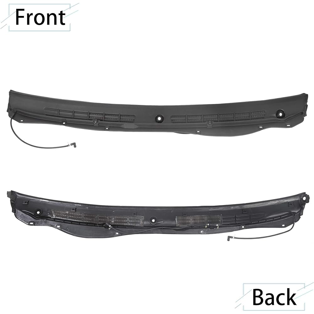 ECOTRIC Wipelager Wiper Cowl Grill Bent Panel 2004-2012 Chevrolet Colorado GMC Cannion Replacement 208220072