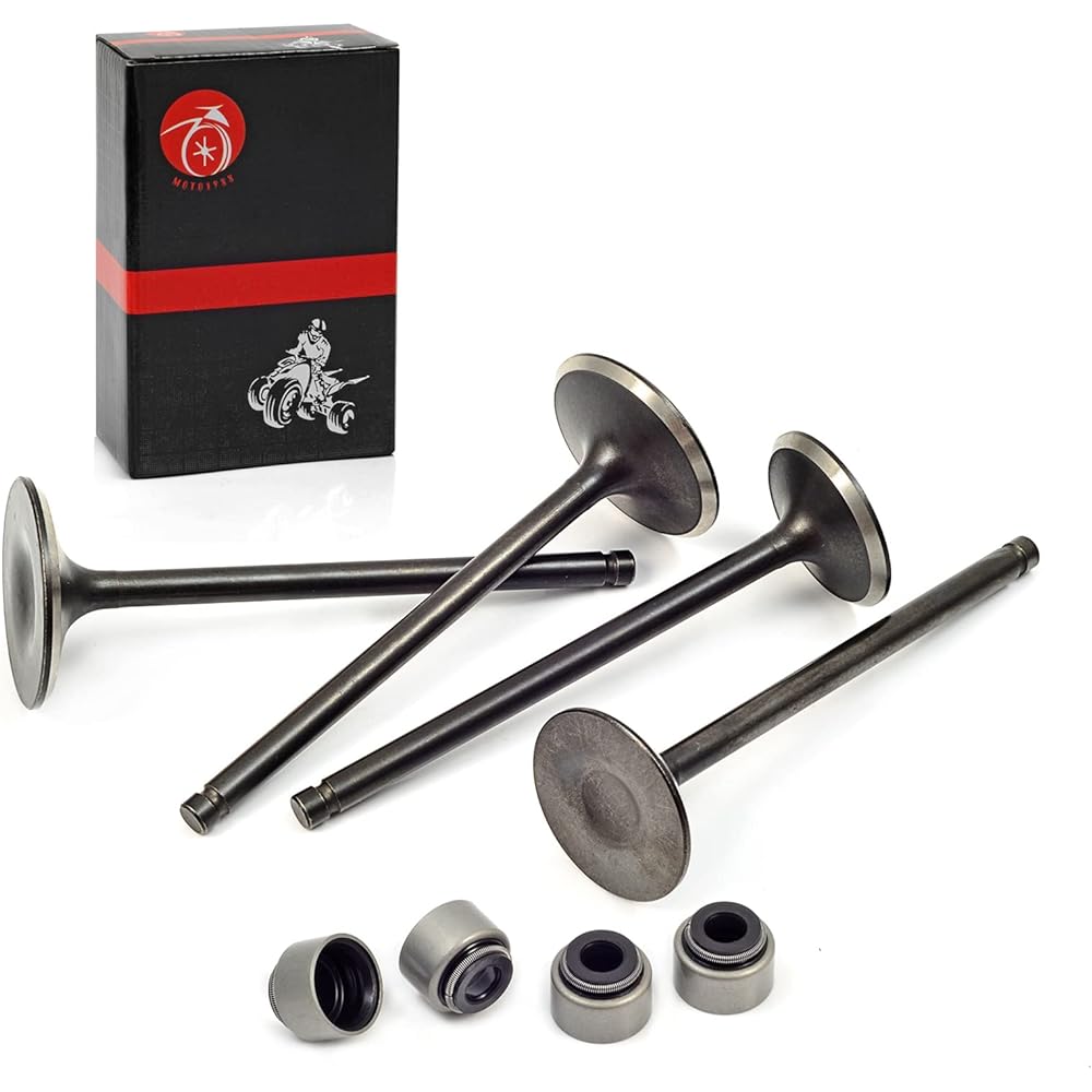 Intake & Exhaust Valves and Seals for Polaris Predator 500 2003-2007 Outlaw 500 2006-2007 3087982 3087981