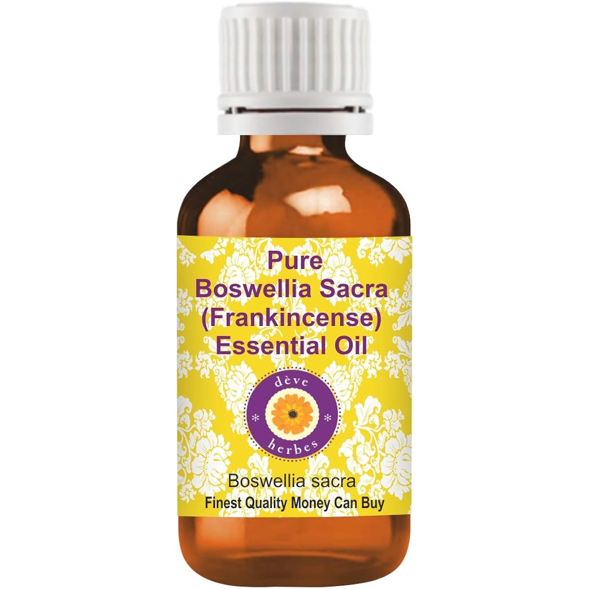 Deve Herbes Pure Boswellia Sacra (Frankincense) Essential Oil (Boswellia sacra) Steam Distilled 100ml (3.38 oz)