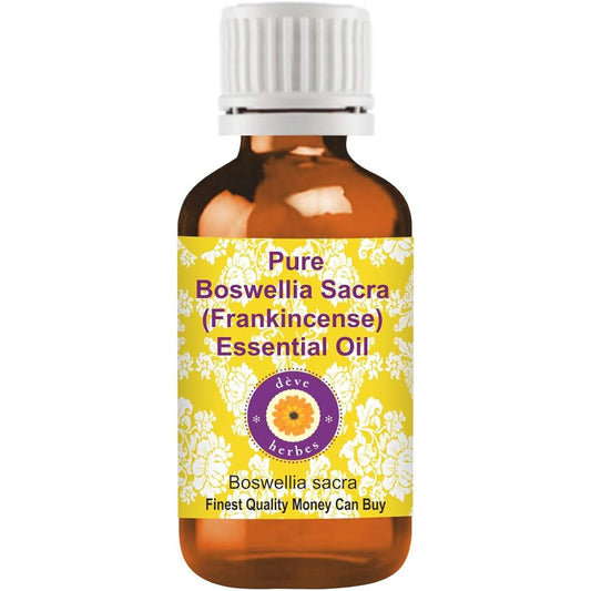 Deve Herbes Pure Boswellia Sacra (Frankincense) Essential Oil (Boswellia sacra) Steam Distilled 100ml (3.38 oz)