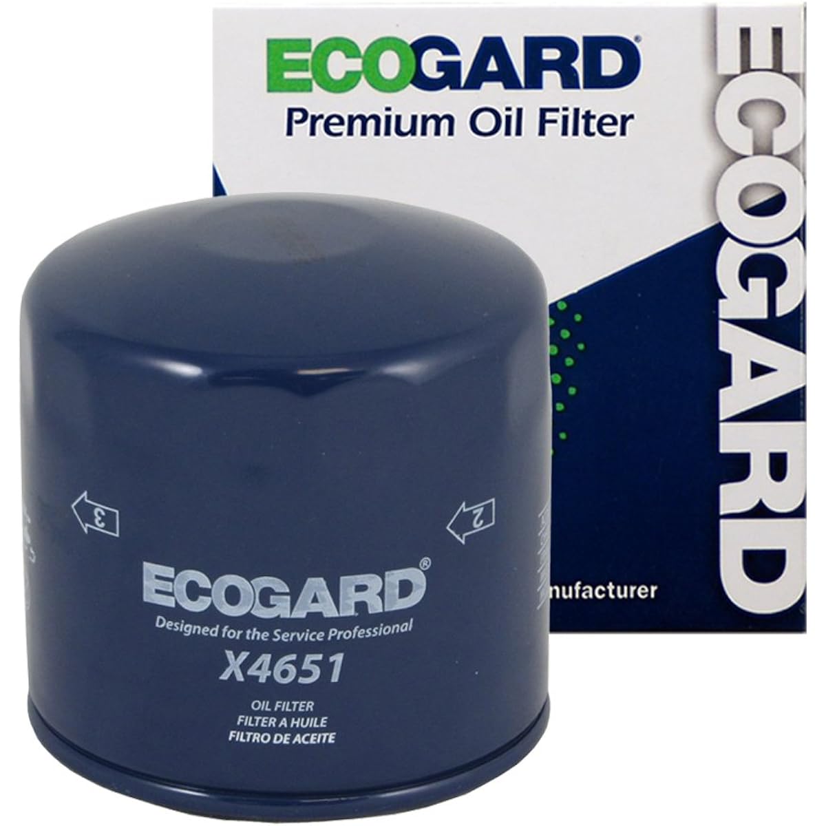 ECOGARD X4651 Premium spin-on engine oil filter Cadillac STS 4.4L 2006-2009 XLR 4.4L 2006-2009 | Chevrolet Silverad 2500 HD 6.6L DIESEL 2020