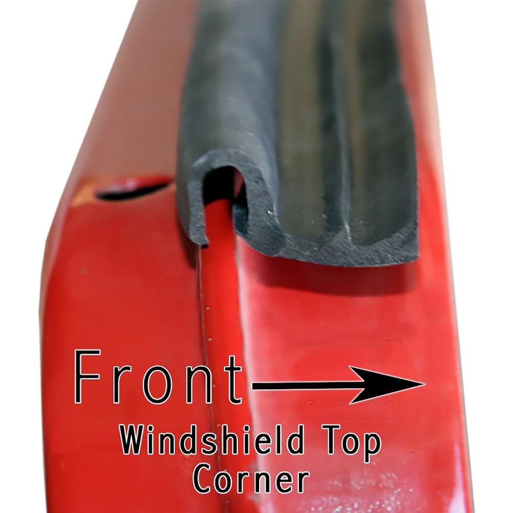 Weather Stripping - Land Cruiser FJ40 - Front glass frame hardtop 1966 ~ 1984