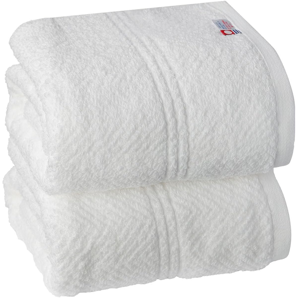 Imabari Towel Bath Towel Large 100% Cotton Set of 2 Premium Luxury Pile Jacquard Thick White Large Bath Towel Imabari Large Towel Set Fluffy Soft Quick Drying Instant Absorption Made in Japan Imabari Gift Hotel Towel Cotton Domestic Stylish