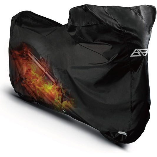 Barrichello Bike Cover PG Heat Resistant Non-melting Waterproof Ox 600D Thick Fabric Anti-Theft Lock Hole [3L]