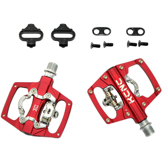 KCNC KPED09 Lightweight MTB Clipless Platform Pedals, Red, KPED09-CR-R, SK2119