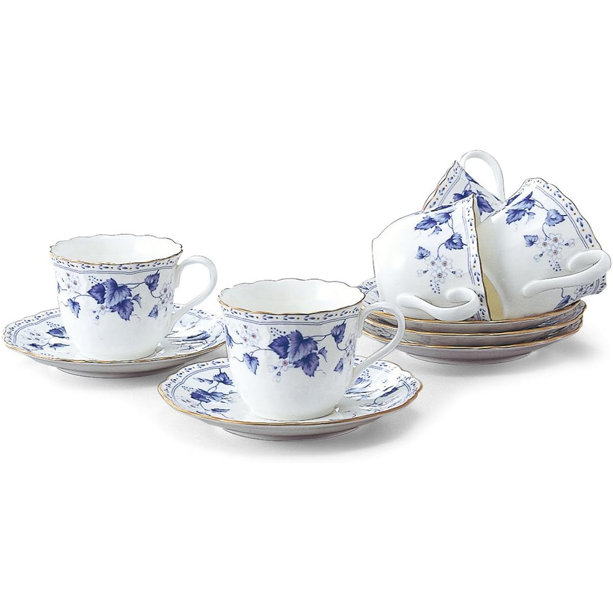 NARUMI Cup Saucer Set Solaria Coffee 5 Customers 200cc 8128-21286P