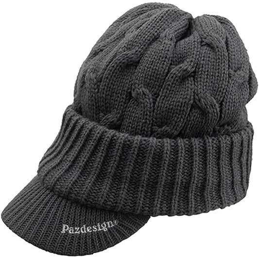 Pazdesig KNIT CAP WITH BRIM Knit Cap with Brim PHC-069