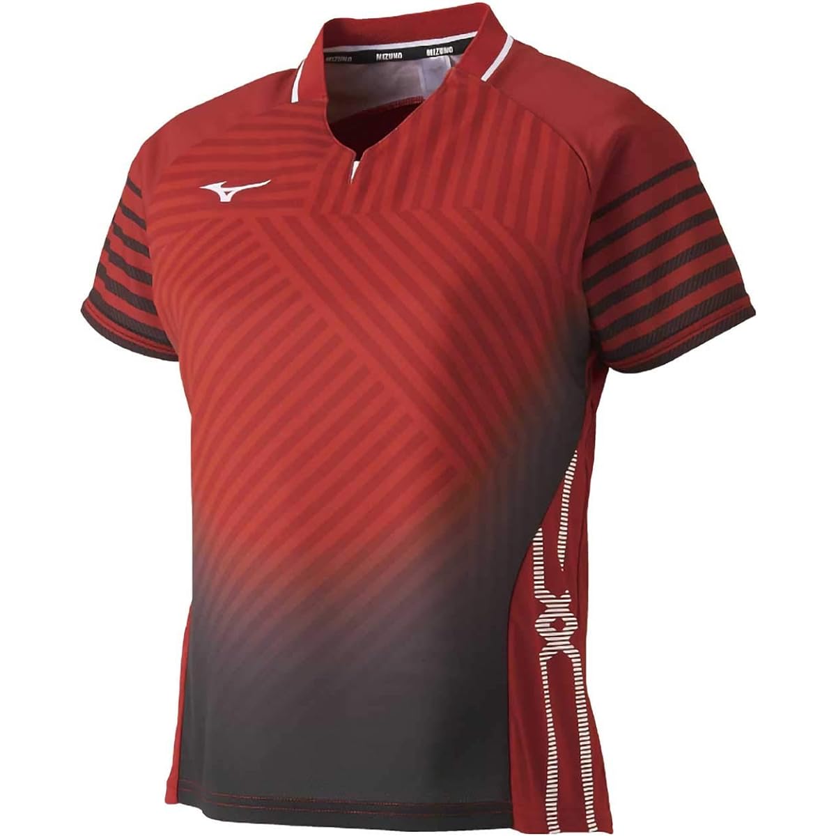 [Mizuno] Table Tennis Wear Game Shirt, Short Sleeve, Standard, Dynamotion Fit, Sweat Absorbent, Quick Drying, JTTA Officially Approved, 82JA9201 Women's