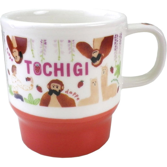 STARBUCKS Starbucks Japan Limited Tochigi Limited Mug Renewal Design Japanese Japanese Style Three Monkeys Strawberry Monkey Monkey Dialect TOCHIGI Regional Limited Local Limited White White Green Green Mug Cup Ceramic 355ml