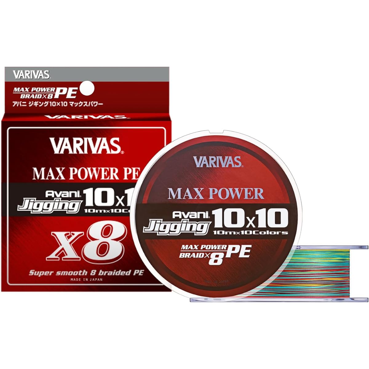 VARIVAS 8 strands PE line Avani Jigging 10×10 Max Power PE X8