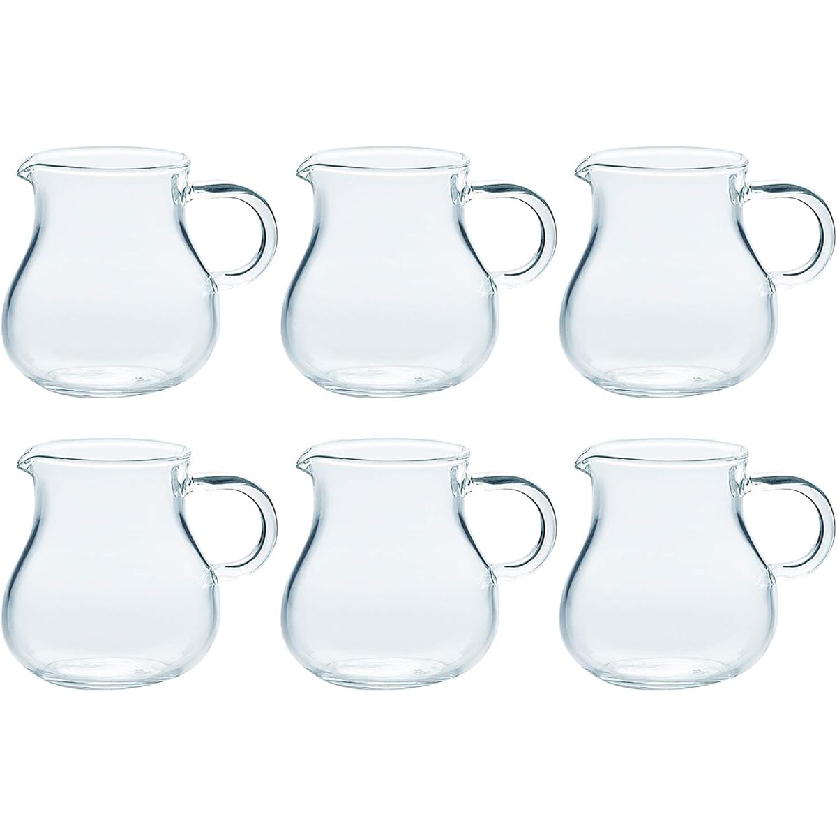 Toyo Sasaki Glass Toyo Sasaki Syrup Pitcher with Handle Approx. 45ml TS44027 Set of 6