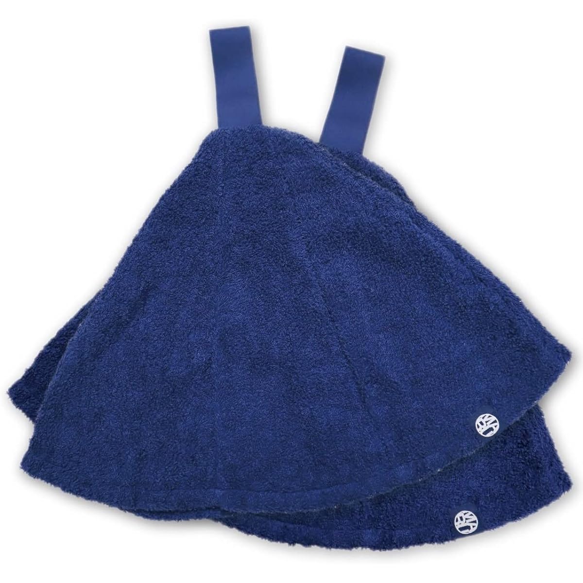 [WORLD COLLECTION] Sauna Hat [Unisex] Senshu Towel MARU, Deep, Machine Washable, Sauna Cap, Towel Fabric, Sakai, Beautiful Silhouette, Deep, Absorbent, Quick Dry, Scalp Protection, Hair Protection (Navy, 2 Pieces)