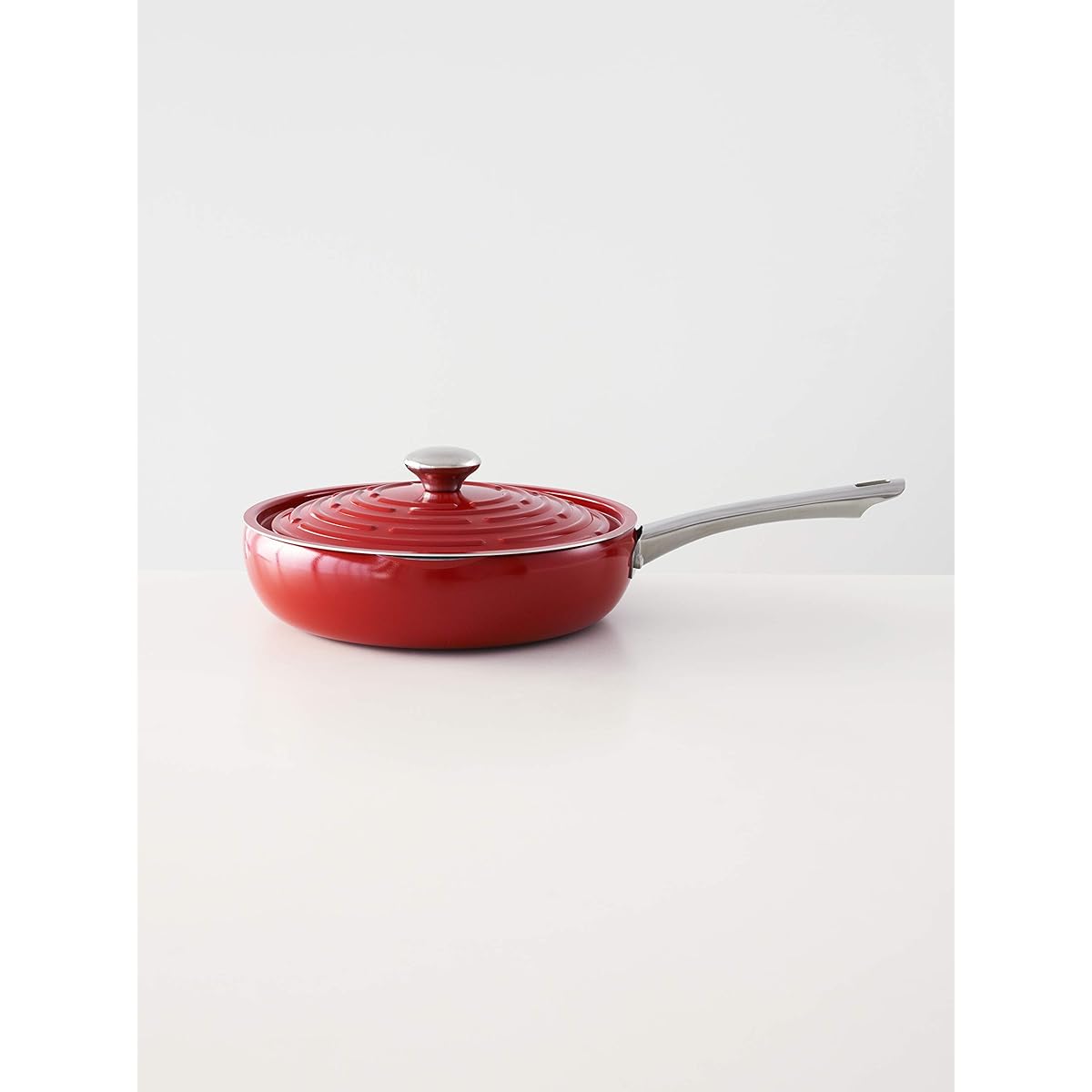 Meyer Circle Pan 26cm with Lid Aluminum Alloy IH Compatible Lightweight Red "Circle Pan 26cm" [Domestic Genuine Product] LPT-P26FRD