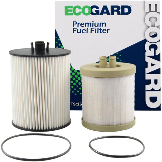 ECOGARD XF66301 Premium Diesel Fuel Filter (Set of 2) Fits Ford F-250 Super Duty 6.4L DIESEL 2008-2010, F-350 Super Duty 6.4L DIESEL 2008-2010, F-450 Super Duty 6.4L DIESEL 2008-2010