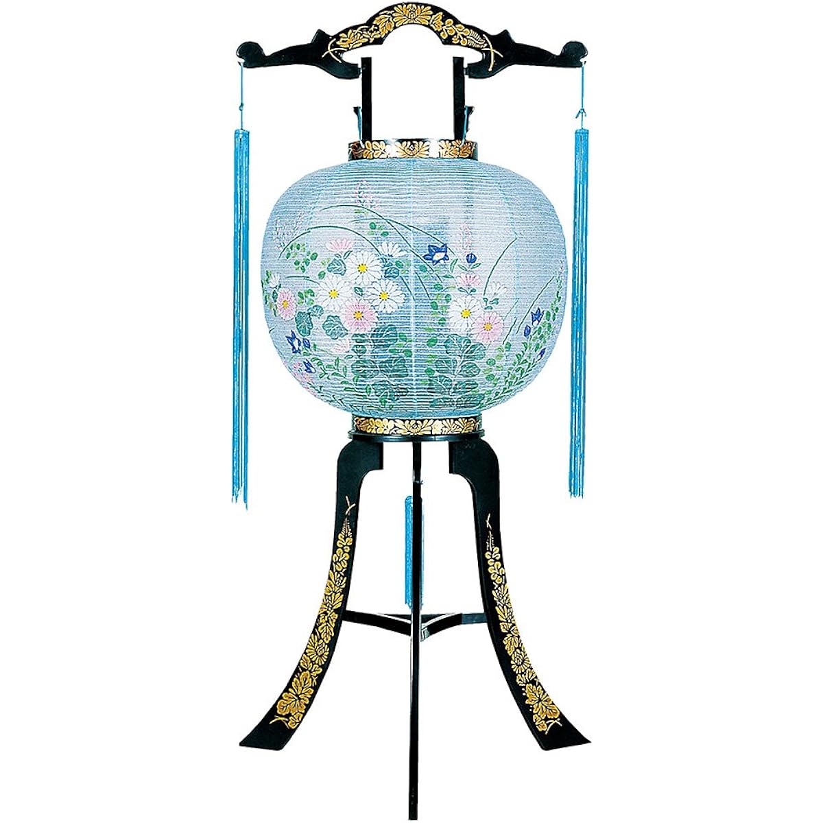 Buddhist altar shop Takita Shoten Bon lanterns Bon lanterns Rotating lanterns No. 10 "Iwakura" 2302 ◆ Height 79 cm x Fire bag diameter 32 cm ◆ Standing lanterns Certificate included