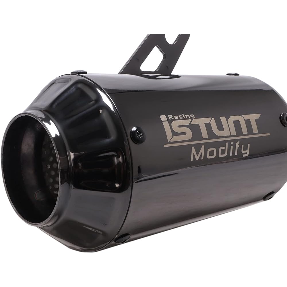 ISTUNT Slip-on Exhaust Muffler YZF-R3 YZF-R25 2015-2023 Glossy Black