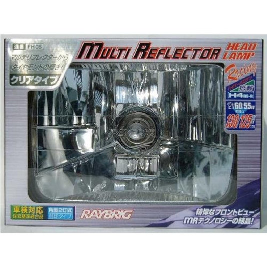 STANLEY Multi-Liftor Headlamp Racing Hyper Halogen [Square 2-Light Type] Clear [1 Piece] 135/125W FH05