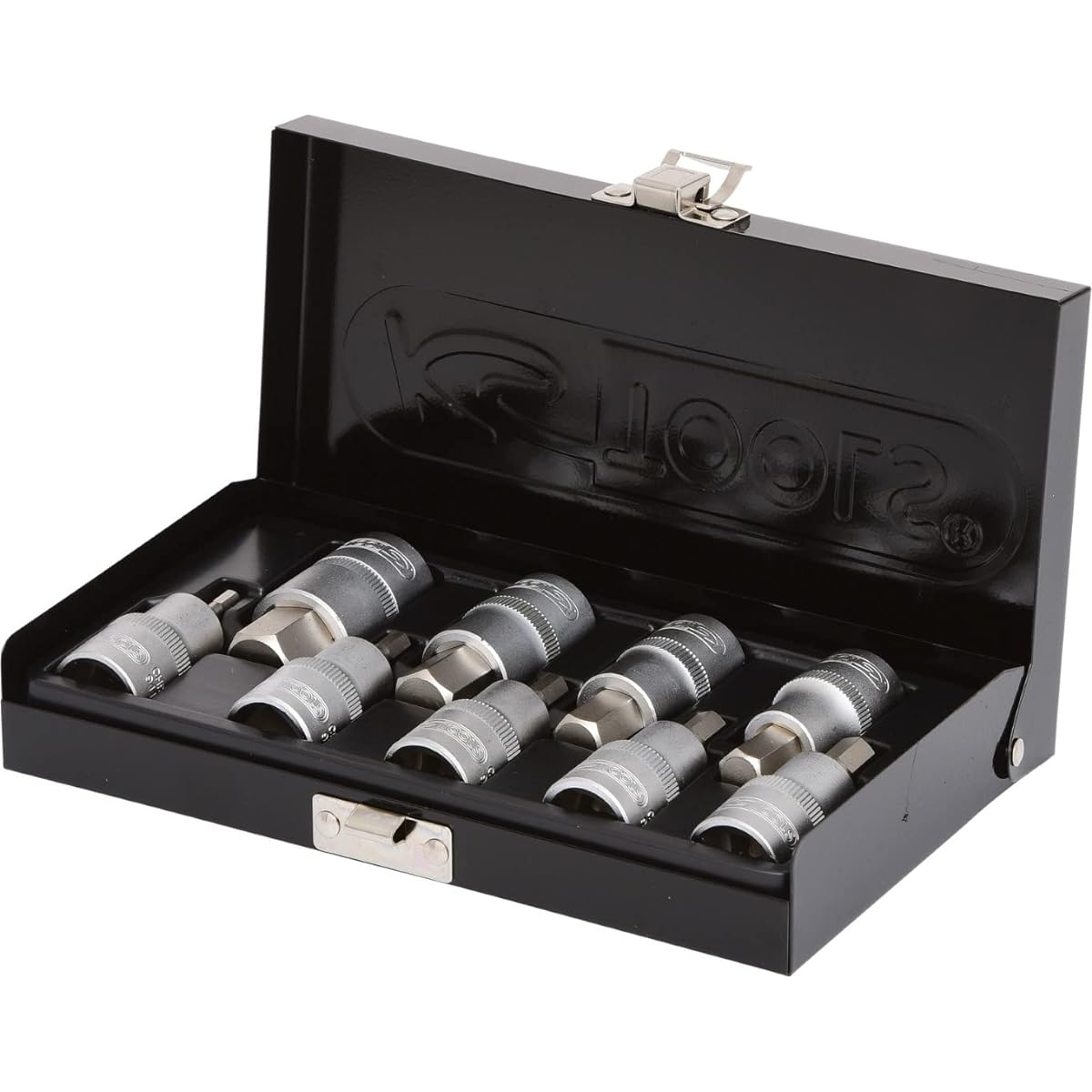 KS TOOLS 1/2" Bit socket set hexagon short 9 pcs 911.1321