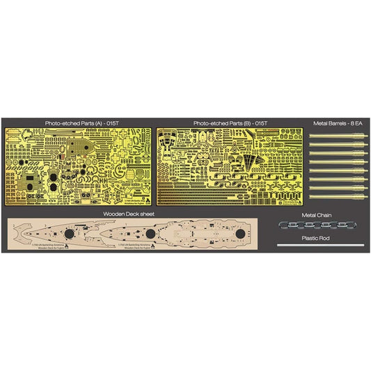 Tetra Model Works 1/700 SE Series Japanese Navy Battleship Kirishima (For Company F) Plastic Model Parts SE7026