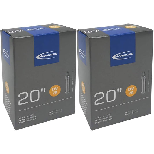 Set of 2 SCHWALBE 20x1 1/8-1 3/8 Tube English DV7A [Parallel Import]
