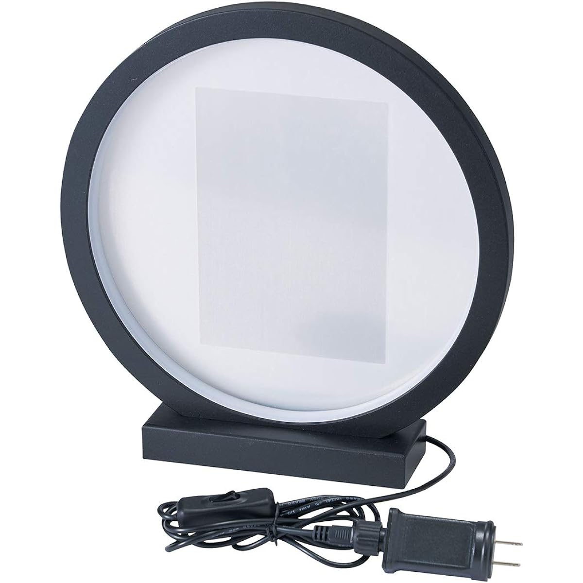 Clay Lighting Frame Lune 30L6W31H Black Flower Material Illumination LED