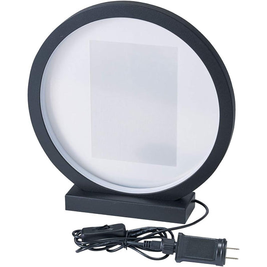 Clay Lighting Frame Lune 30L6W31H Black Flower Material Illumination LED