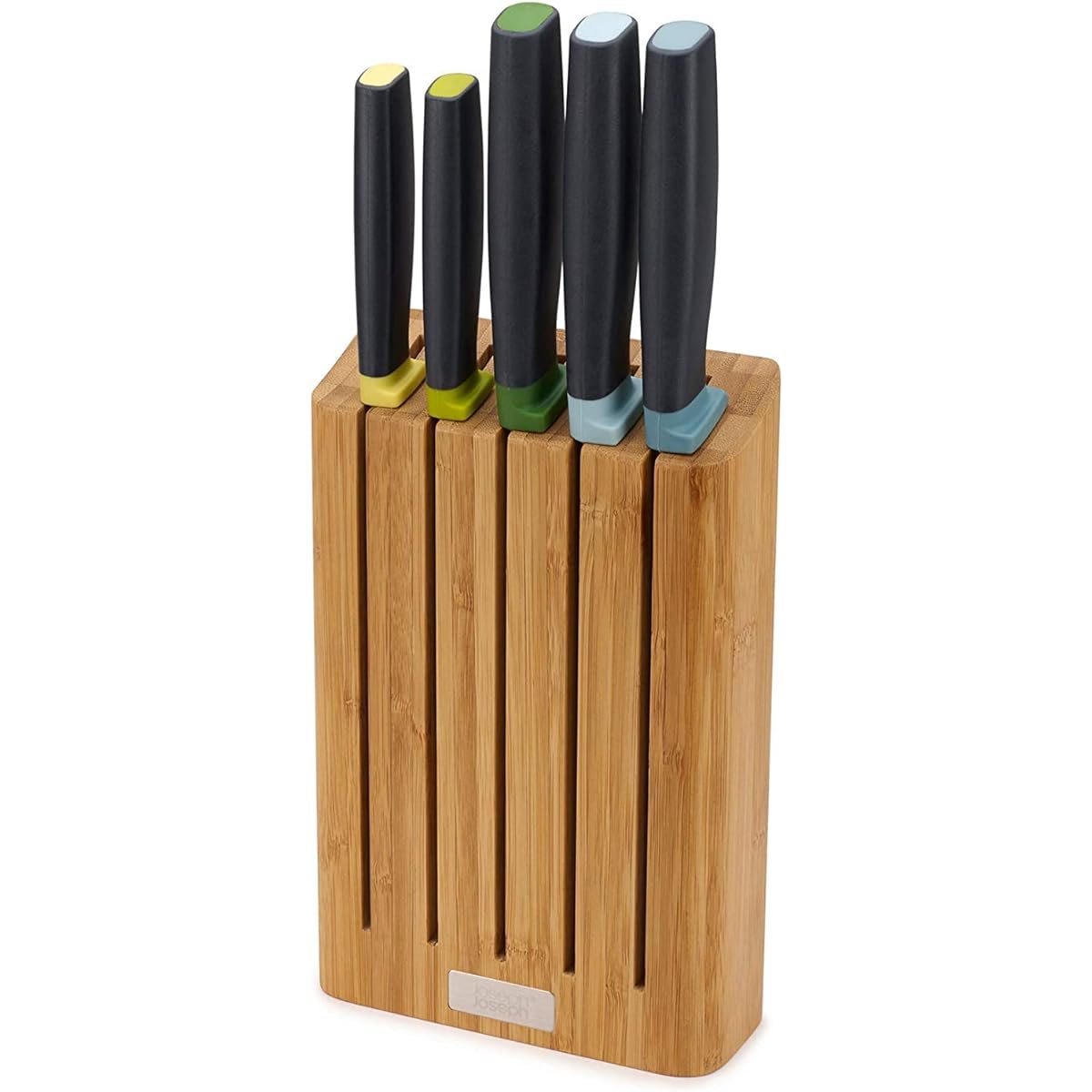 [Genuine Product] Joseph Joseph Knife Knife Block Elevate Knife 5 Piece & Bamboo Block Set 10300