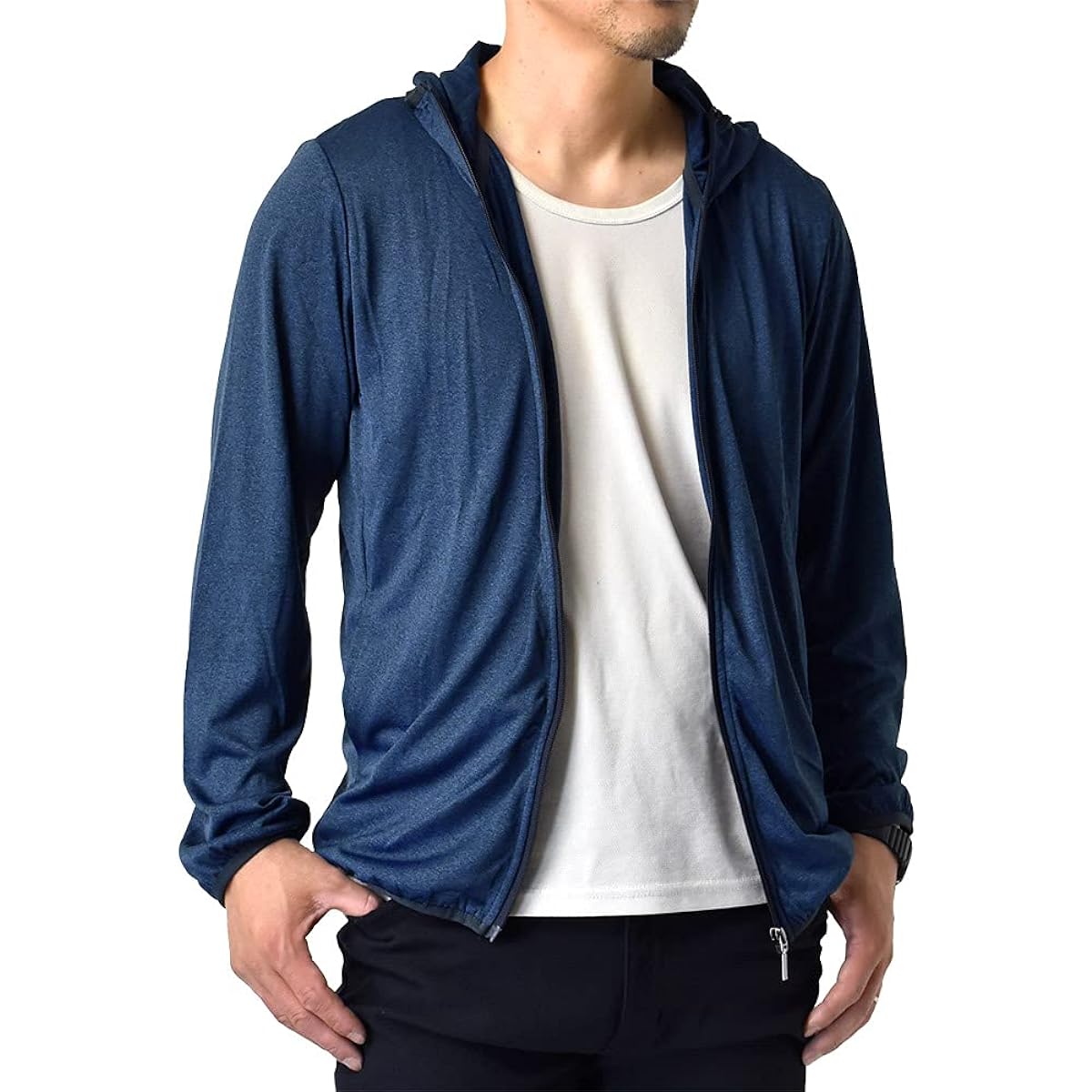 [Aruge] Cation Dry Sweat Absorbent Quick Drying Cool Touch UV Protection UPF50+ Zip Parka Rush Parka Men's / A2Q
