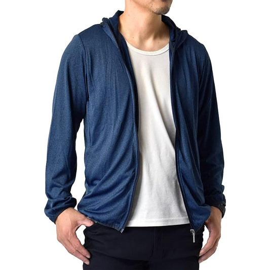[Aruge] Cation Dry Sweat Absorbent Quick Drying Cool Touch UV Protection UPF50+ Zip Parka Rush Parka Men's / A2Q