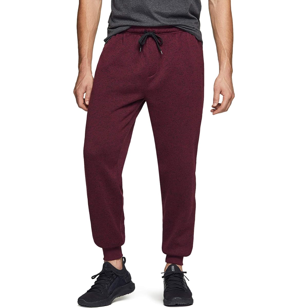 [Tesla] Jersey Jogger Pants, Men's [Sweat Absorbent, Quick Drying, Cold Protection, Heat Retention], Sweatpants, For Autumn, Winter, Training, Running, Fleece Lined Pants, Long Pants, Bottom, Large Size