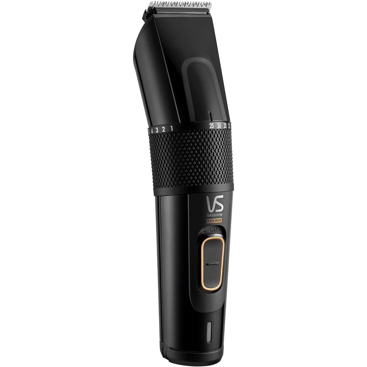 Vidal Sassoon Electric Hair Clipper Hair Cutter Beard Design Dial Adjustment (1~25mm) Rechargeable AC Type Overseas Compatible Black VSM-6200/KJ